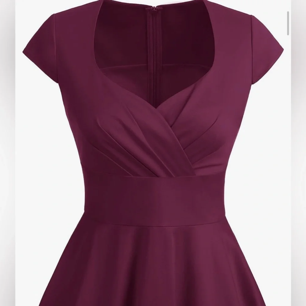 NWOT - Bbonlinedress Women Short 1950s Retro Vintage Cocktail Party Swing Dress - Picture 4 of 5